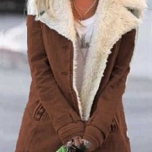 Veste Femme Doublée Polaire – Manteau Court Chaud et Tendance