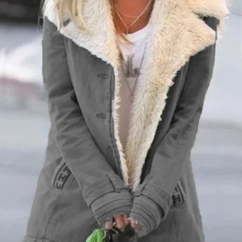 Veste Femme Doublée Polaire – Manteau Court Chaud et Tendance