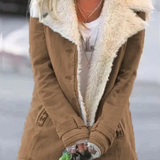 Veste Femme Doublée Polaire – Manteau Court Chaud et Tendance