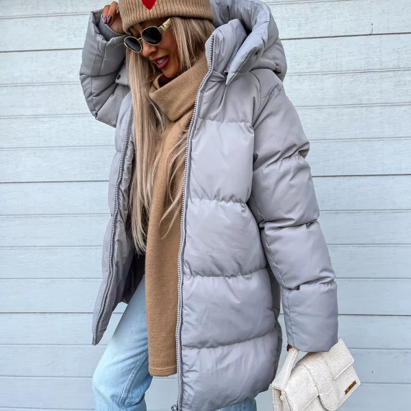 Doudoune Femme Oversize Hiver Matelassée à Capuche