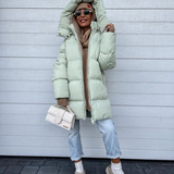 Doudoune Femme Oversize Hiver Matelassée à Capuche