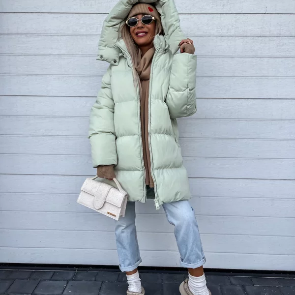 Doudoune Femme Oversize Hiver Matelassée à Capuche