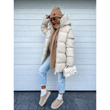 Doudoune Femme Oversize Hiver Matelassée à Capuche