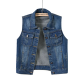 Jeanne | Gilet Jean Sans Manches & Style Tendance