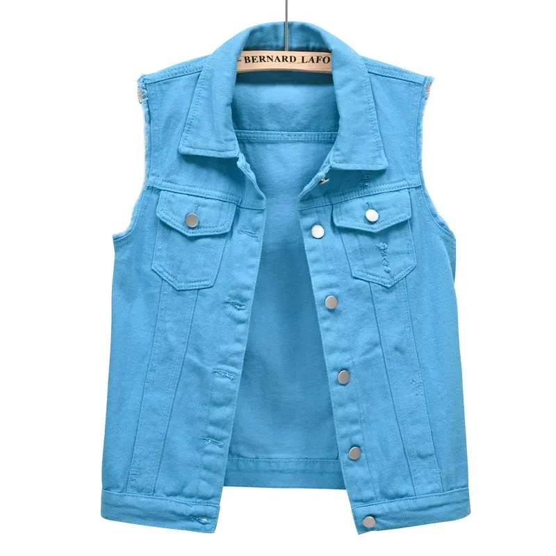 Jeanne | Gilet Jean Sans Manches & Style Tendance
