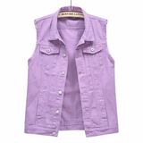 Jeanne | Gilet Jean Sans Manches & Style Tendance