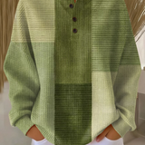 Pull femme maille gaufrée colour block col rond