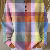 Pull femme maille gaufrée colour block col rond