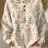 Pull femme maille gaufrée colour block col rond