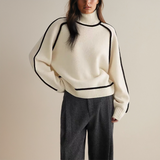 Pull Ample Automne Léger Marron Femme