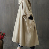 Manteau Cape Oversize Femme – Manteau Long à Capuche Moderne