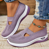 Chaussures de marche femme en tissu extensible