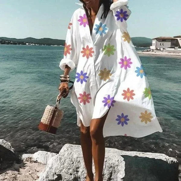 Robe Chemise Ample Imprimée