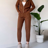Ensemble Jogging Femme Confort Zippé Tenue Décontractée