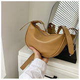 Sac Croissant Bandoulière Femme Réglable à Zip