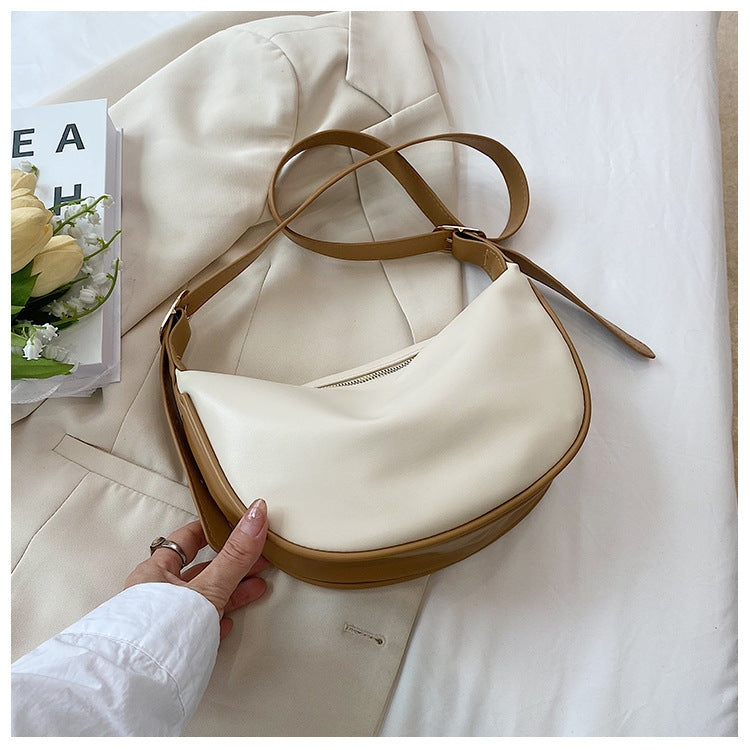 Sac Croissant Bandoulière Femme Réglable à Zip