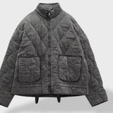 Veste Oversize Hivère Légère Gris Femme
