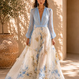 Robe Femme Longue Élégante – Robe Maxi Fleurie