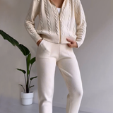 Ensemble Jogging Femme Confort Zippé Tenue Décontractée