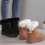 Bottes Fourrées Hiver Confort Doux Style Cocooning