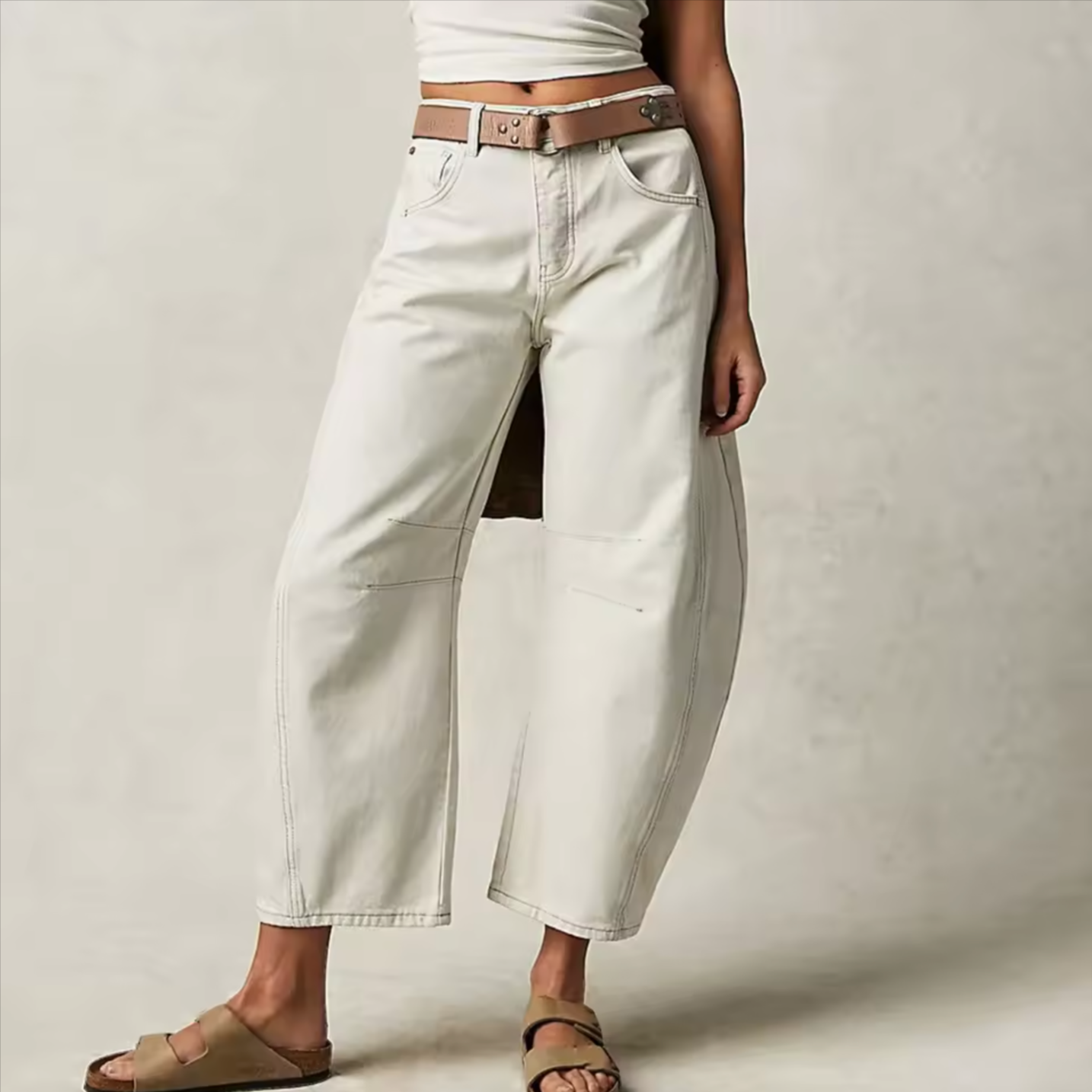 Pantalon Léopard Fluide Taille Élastique Confort Tendance