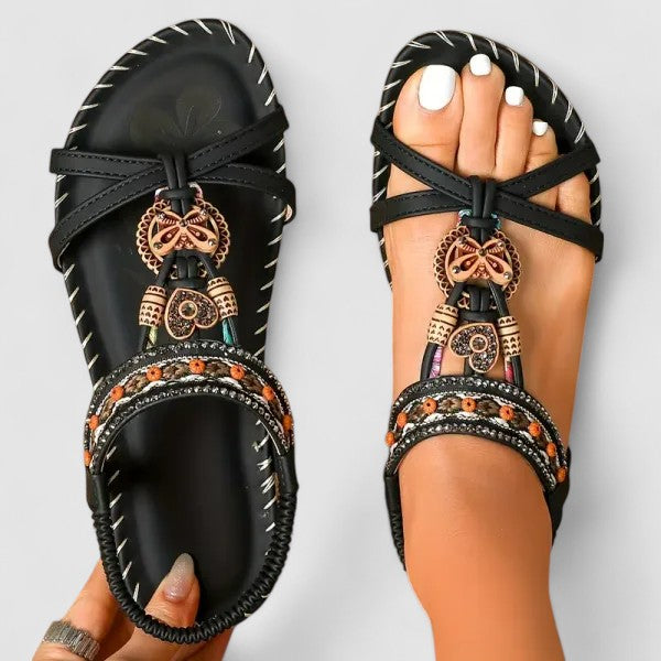 Sandales orthopédiques femme à contrefort enveloppant