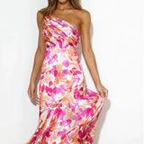 Robe Midi Femme Fleurie Bustier Sans Bretelles