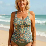 Maillot de Bain Femme Une Pièce à Motif Imprimé