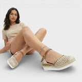 Espadrilles à Brides à Semelle Compensée