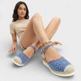 Espadrilles à Brides à Semelle Compensée