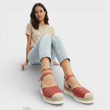 Espadrilles à Brides à Semelle Compensée