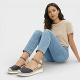 Espadrilles à Brides à Semelle Compensée