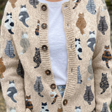 Cardigan Automne Camel Femme Essentiel