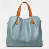 Sac En Cuir Gris Femme