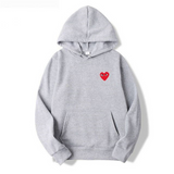 Lola | Sweat à Capuche Femme Motif Cœur & Style Casual