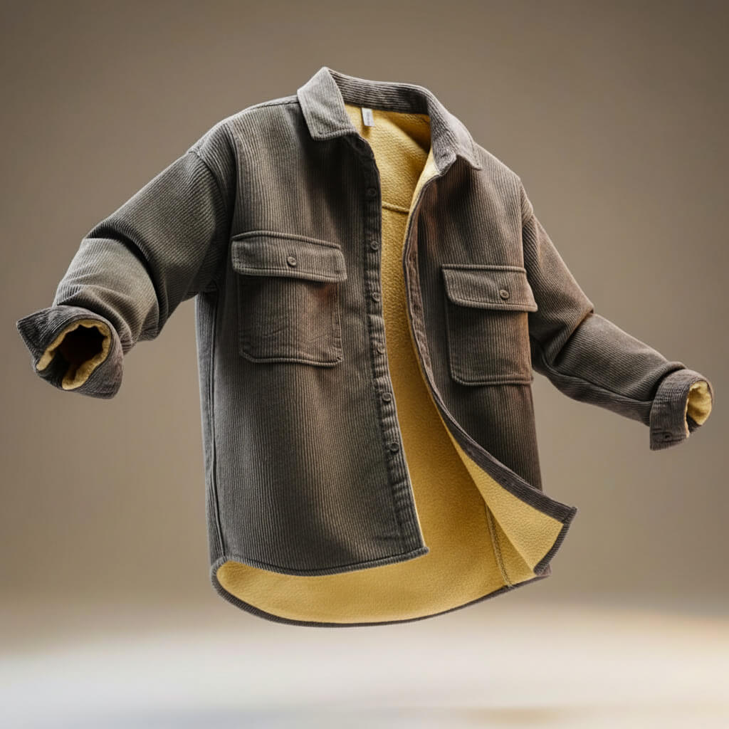 Hudson Prestige | Veste Velours Côtelé & Élégance Hiver