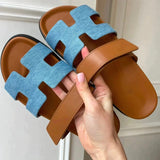 Sandales Femme Plates – Claquettes Élégantes Été