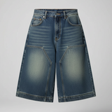 Jean Culotte Large Taille Haute Style Décontracté Moderne