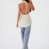 Top Dos Nu Fluide Détail Bijou Élégance Été