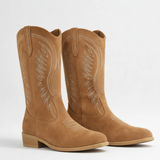 Bottes Cowboy Brodées Style Western Élégant