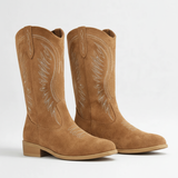 Bottes Cowboy Brodées Style Western Élégant