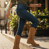 Bottes Cowboy Brodées Style Western Élégant