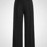 Pantalon Élégant Taille Haute Ceinture Chic Moderne