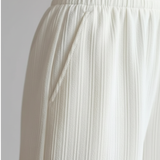 Pantalon Fluide Élégant Taille Haute Confort Léger