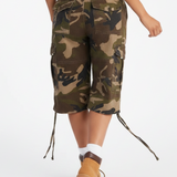 Pantalon Cargo Camouflage Capri Style Urbain Décontracté