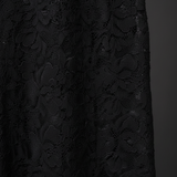 Pantalon Dentelle Élégant Taille Haute Style Chic