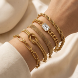 Norielle | Ensemble de bracelets chaîne fine pour femme