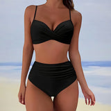 Maillot de Bain Femme Taille Haute Push Up Élégant