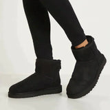 Bottines Fourrées Courtes Confort Doublure Chaude Style Hiver