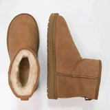 Bottines Fourrées Courtes Confort Doublure Chaude Style Hiver